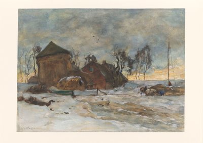 paisagem de inverno de Willem de Zwart