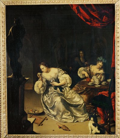 Le The - Hora do chá ... de Willem van (after) Mieris
