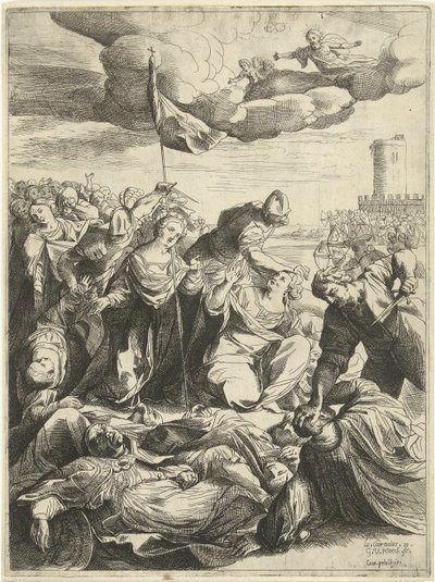 Santa Úrsula sitiada pelos hunos de Willem van Haecht (II)