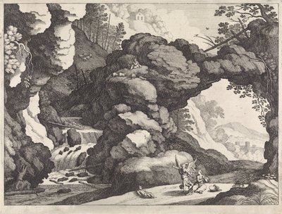Paisagem com Hagar e Ishmael
Paisagens italianas (título da série) de Willem van Nieulandt (II)