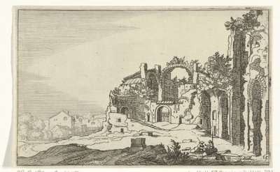 Banhos de Diocleciano
Ruínas romanas e paisagens costeiras (série 1) (título da série) de Willem van Nieulandt (II)