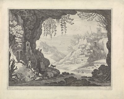 Paisagem vista da caverna de Willem van Nieulandt (II)