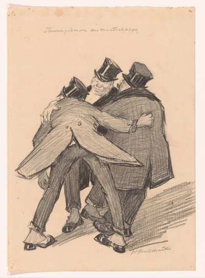 Pilares da sociedade (título original sobre o objecto) de Willem van Schaik (signed by artist)
