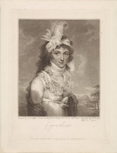 Retrato de Caroline Amalia Elisabeth de Brunswick-Wolfenbüttel de Willem van Senus