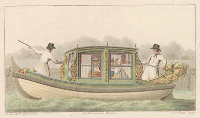 Caça à tenda de Zaan, 1816 A Noord-Hollandsch Tentjagtje no Zaan / Une barque de Compagnie nommée Tentjagje à Zaandam (título no objeto) de Willem van Senus