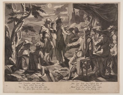 Areopagita Juízes de Atenas, placa 8 de Tronos da Justiça (Thronus Iustitiae) de Willem van Swanenburgh