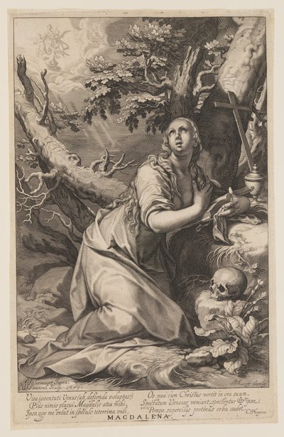 Madalena, de Pecadores do Antigo e do Novo Testamento de Willem van Swanenburgh