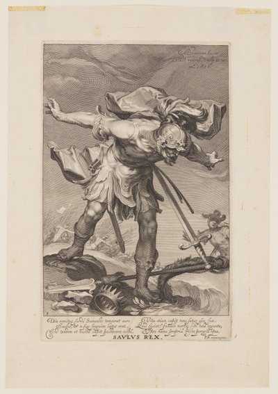 Saulus Rex, de Pecadores do Antigo e do Novo Testamento de Willem van Swanenburgh