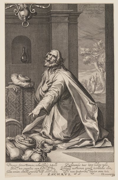 Zacarias, de Pecadores do Antigo e do Novo Testamento de Willem van Swanenburgh