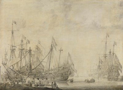 Navios após a batalha de Willem van de Velde (I)