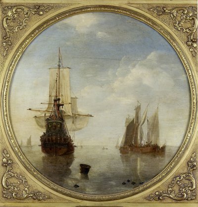 Navios na âncora de Willem van de Velde (II)
