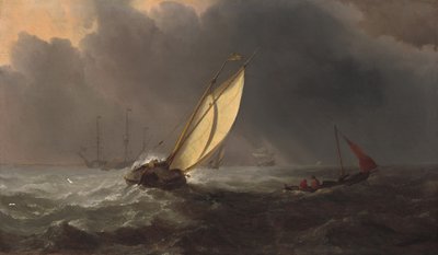 Antes da Tempestade, c. 1700. de Willem van de Velde the Younger