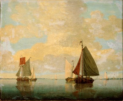 Barcos à vela, século XVII de Willem van de Velde the Younger