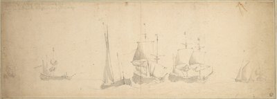 Navios holandeses no mar, 28 de maio-7 de junho de 1665 de Willem van de the Elder Velde