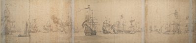 A frota holandesa ao largo da costa da Holanda em novembro de 1664 de Willem van de the Elder Velde