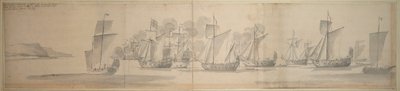 A passagem de Maria de Modena de Calais para Dover, 21 de novembro/ 1 de dezembro de 1673 de Willem van de the Elder Velde