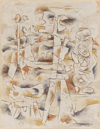 Paisagem rochosa de Willi Baumeister