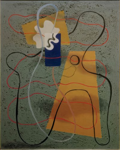 Forma de concha em azul de Willi Baumeister