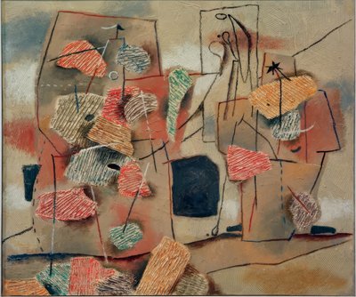 Duas figuras, penteado de Willi Baumeister