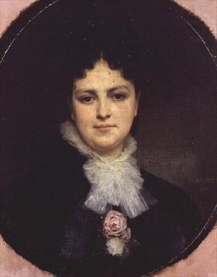 Retrato de Miss Addison Head of San Francisco (óleo sobre tela) de William Adolphe Bouguereau
