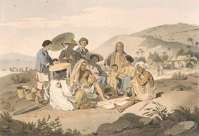 Um grupo de chineses de Cochin, placa 14 de 