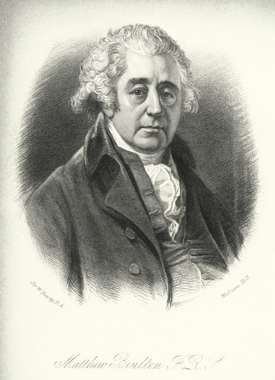 Matthew Boulton, FRS (gravura) de William (after) Beechey