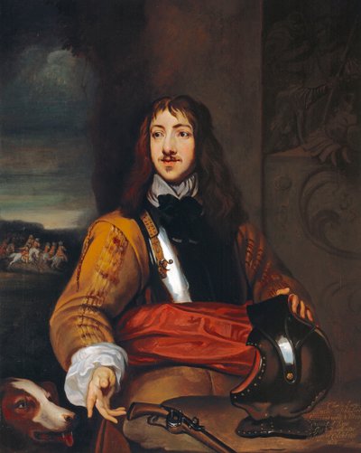 Coronel Richard Neville ou Sir Charles Lucas (1615-76) c. 1643 (óleo sobre tela) de William (after) Dobson