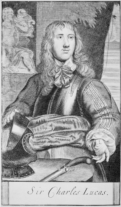 Sir Charles Lucas, c.1645 (gravura) de William (after) Dobson