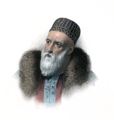 Ali Pacha / Pasha, também conhecido como o "Leão de Yannina de William (after) Finden