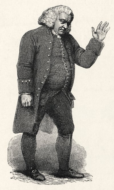 Samuel Johnson - Inglês de William (after) Finden
