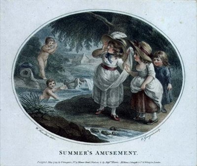 O divertimento de Verão, gravado e pub. por Thomas Gaugain (1748-1812) de William (after) Hamilton