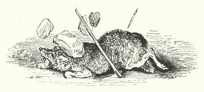 Morte do lobo (gravura) de William (after) Harvey