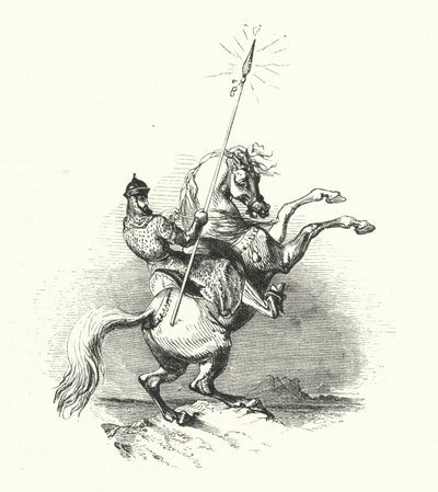 Horseman Of Brass (gravura) de William (after) Harvey
