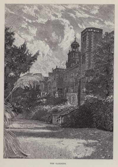 Hatfield House, The Gardens (litho) de William (after) Hatherell