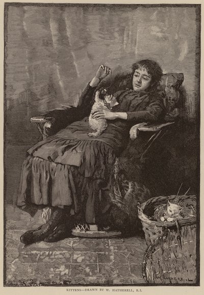 Gatinhos (gravura) de William (after) Hatherell