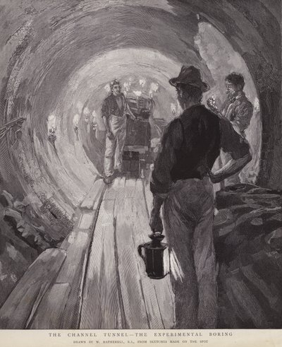 O Túnel da Mancha - O Aborrecimento Experimental (litho) de William (after) Hatherell