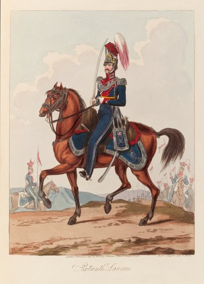 16º Lanceiros (aquatint, de cor) de William (after) Heath