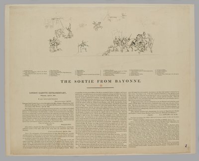 A Sortie de Bayonne de William (after) Heath