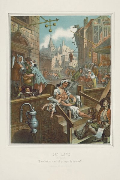 Cromolitografia de William Hogarth
