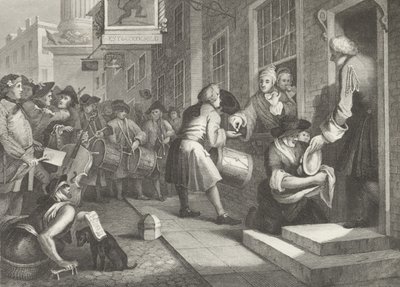 Dia do Casamento do Goodchild de William (after) Hogarth