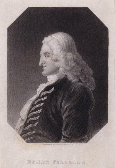Henry Fielding, romancista e dramaturgo inglês (gravura) de William (after) Hogarth