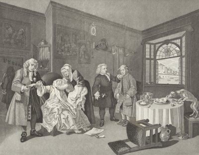 Casamento à la Mode de William (after) Hogarth