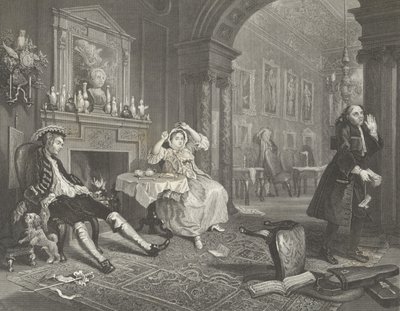 Casamento a la Mode de William (after) Hogarth