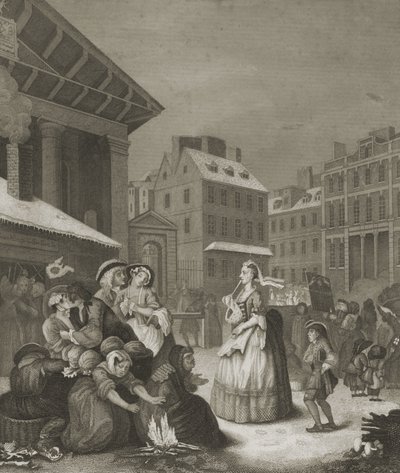 Manhã - ruas de Londres de William (after) Hogarth