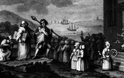 Os Fundadores de William (after) Hogarth