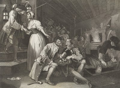 The Thieves Den - de William (after) Hogarth