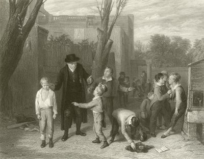 A luta interrompida (gravação) de William (after) Mulready