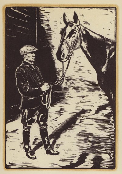 Ilustração para Memórias de um Caçador de Raposas por Siegfried Sassoon (xilogravura) de William (after) Nicholson