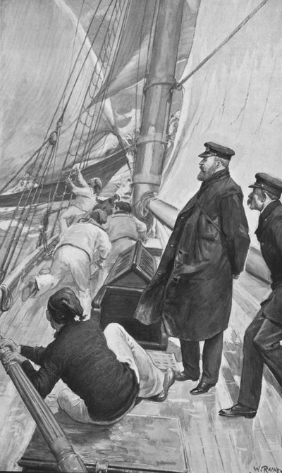 O Rei Eduardo em um Acidente de Iate em Cowes de William (after) Rainey