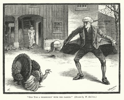 O velho Tom uma escaramuça com o pastor (gravura) de William (after) Ralston